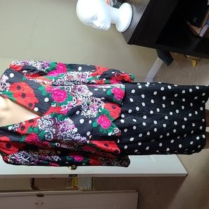 Ladies 100% Silk 2 Piece Skirt Set